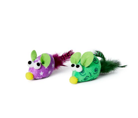 Souris Colorées à plumes