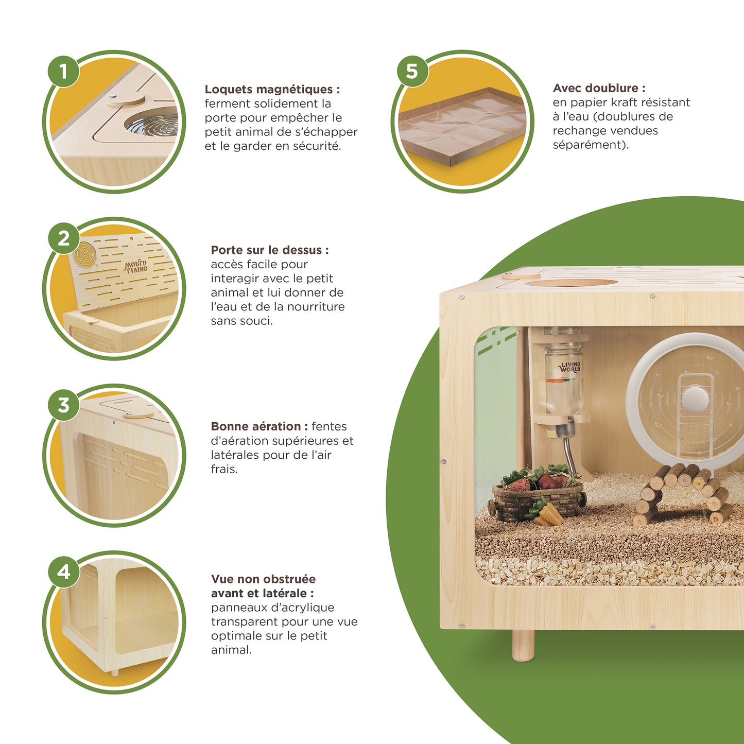 Habitat pour Hamster Living World