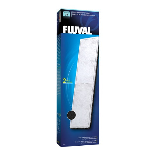 Cartouches de polyester/charbon pour filtre submersible Fluval U4