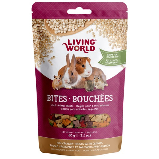 Living World - Bouchées avec quinoa pour petits animaux - 60 g