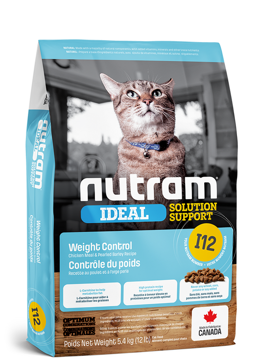 Nutram - Nourriture chats - I12 Contrôle du Poids