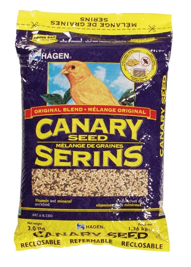 Mélange de graines de base Hagen pour serins 3 Lbs