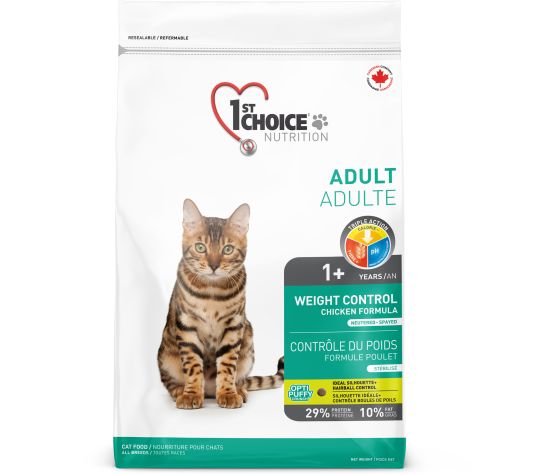 1st Choice - Contrôle du poids Chat 2,72 kg – Animalerie Boutique Tropicale
