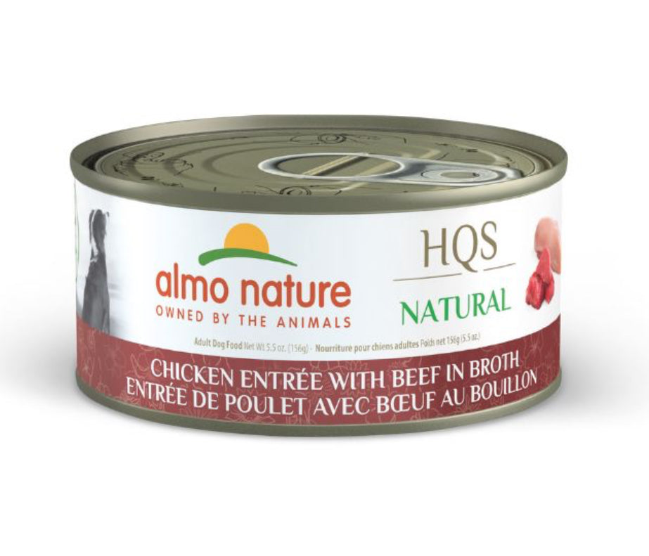 Almo Nature - Entrée Poulet avec Boeuf au Bouillon - 156g