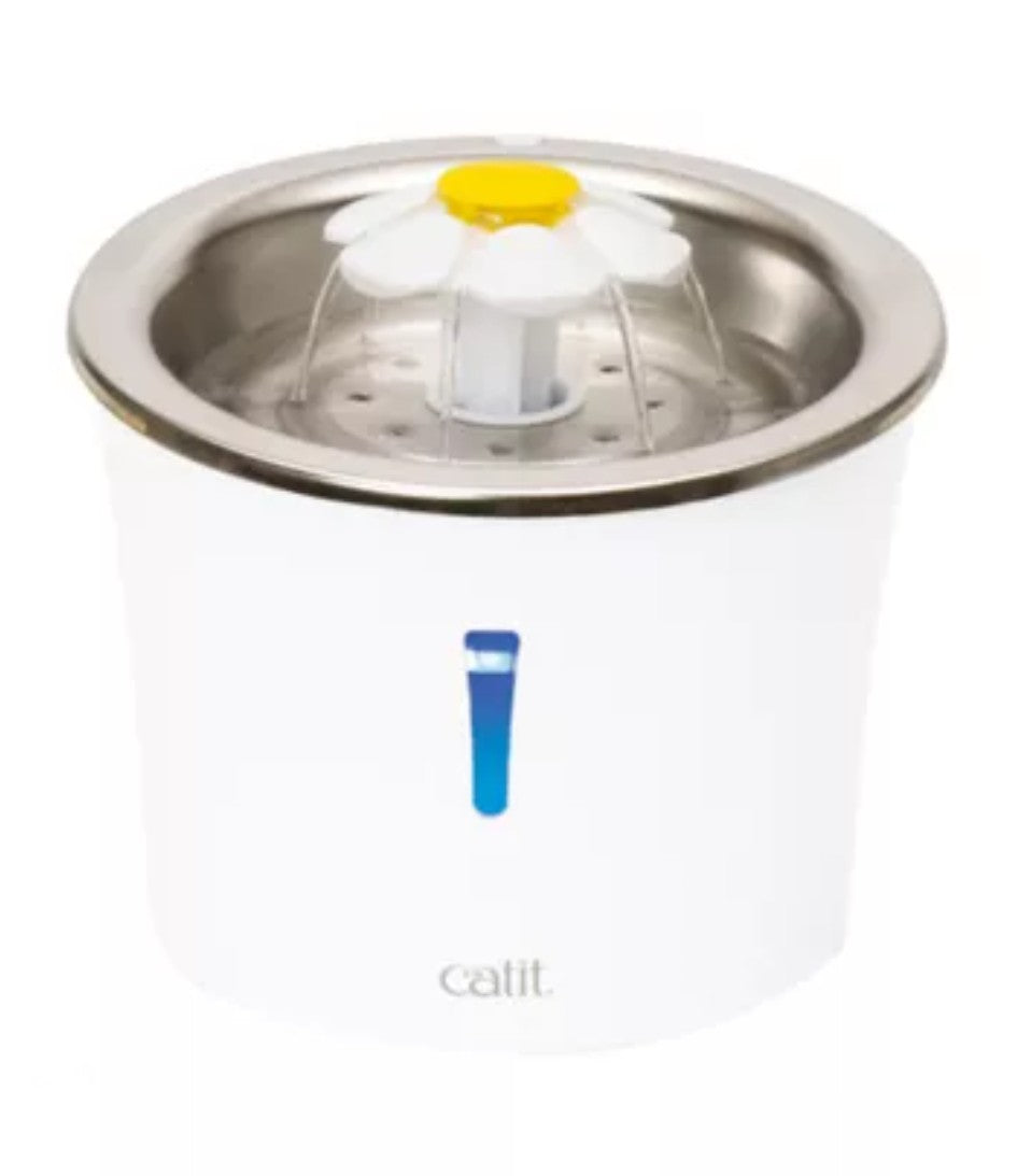 Catit - Abreuvoir acier inoxydable avec Fleur