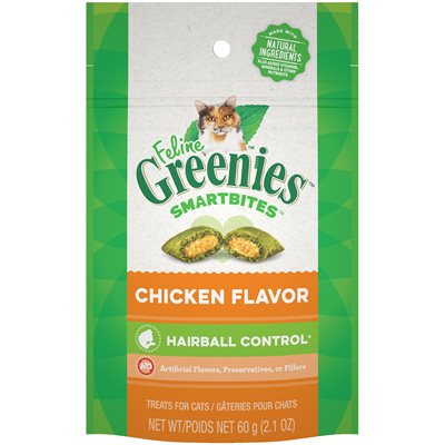 Greenies Smartbites - Prévention des boules de poil Poulet 2.1 oz