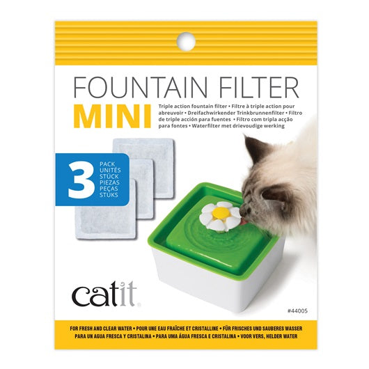 Filtres Catit à triple action pour mini Abreuvoir paquet de 3