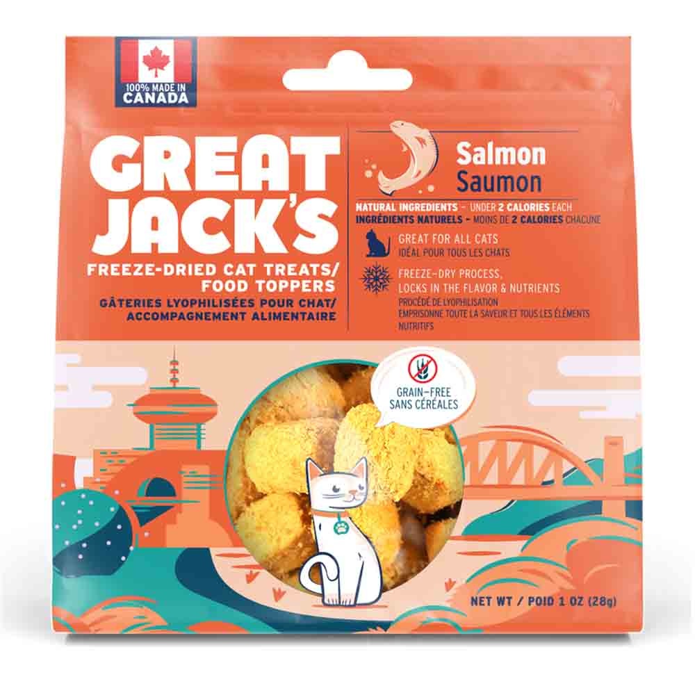 Great Jack Gâteries lyophilisées pour chats 28 G