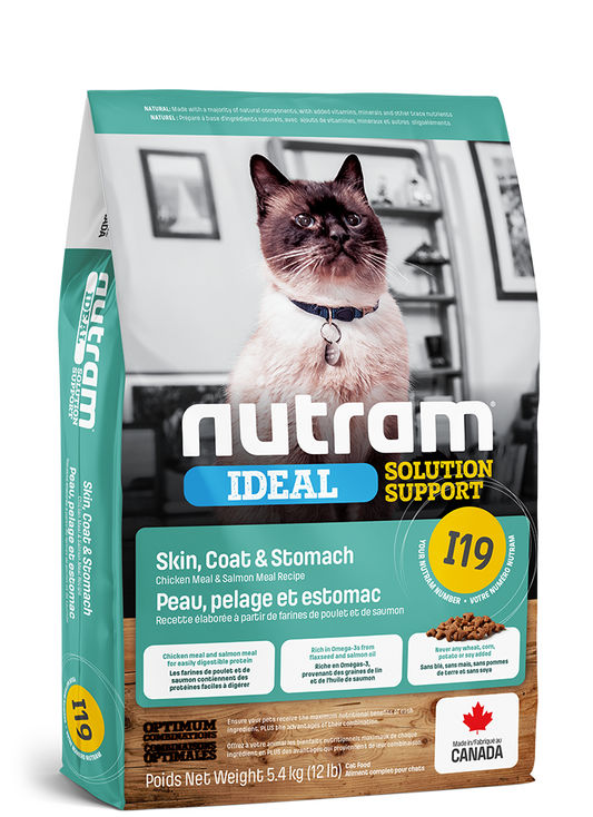 Nutram - Nourriture chats - I19 Peau Pelage et estomac