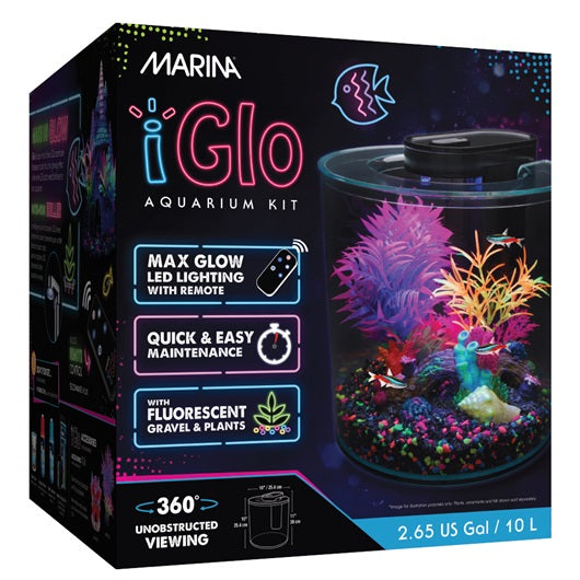 Marina - Aquarium équipé 360 iGlo - 10 Litres