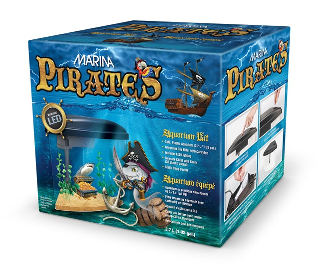 Marina - Aquarium équipé Pirates - 1 Gal