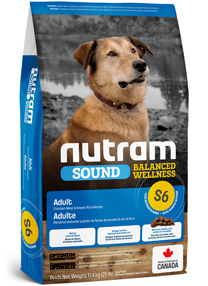 Nourriture pour chiens adultes Nutram S6