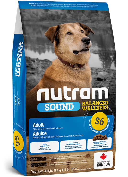 Nourriture pour chiens adultes Nutram S6